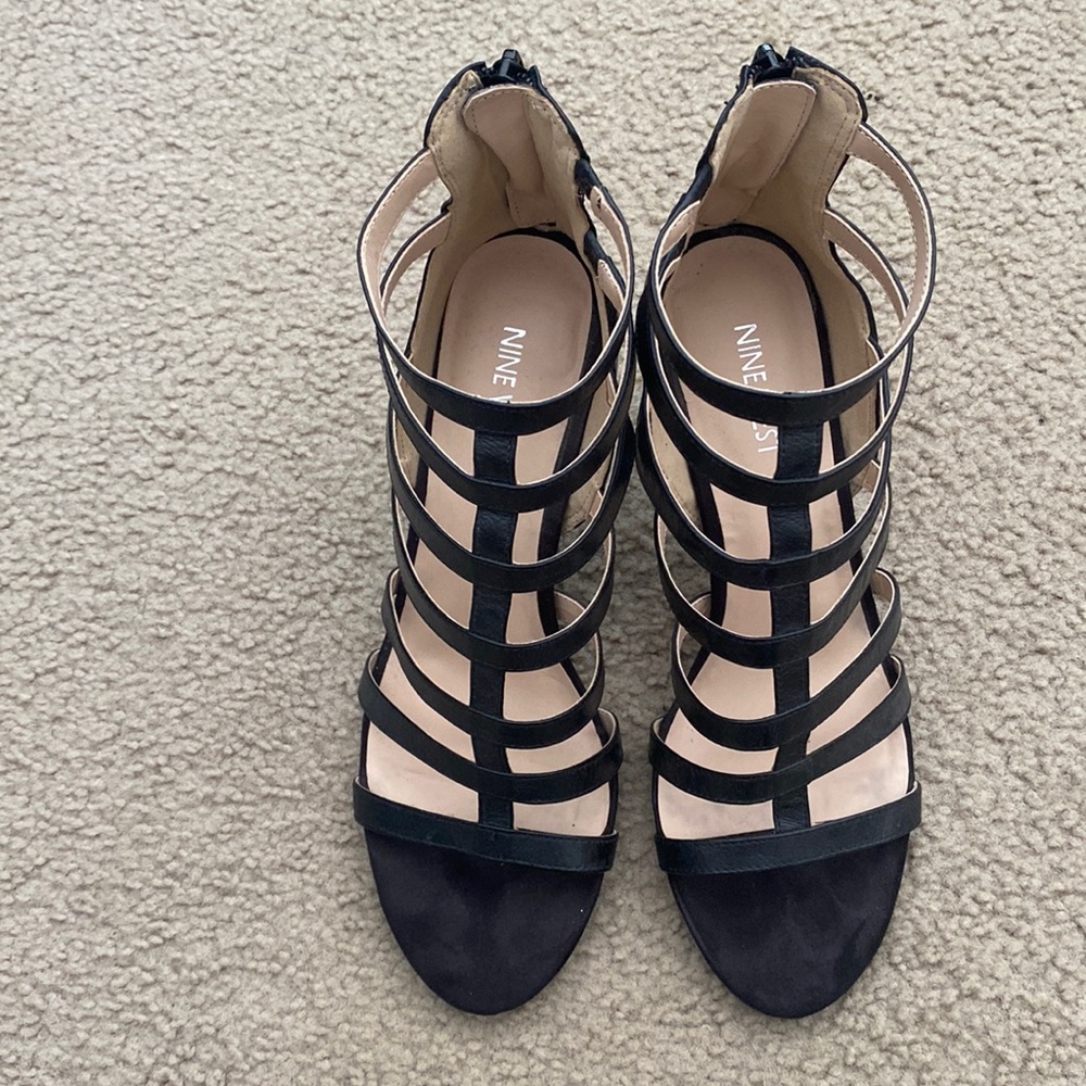Nine West open toe heels